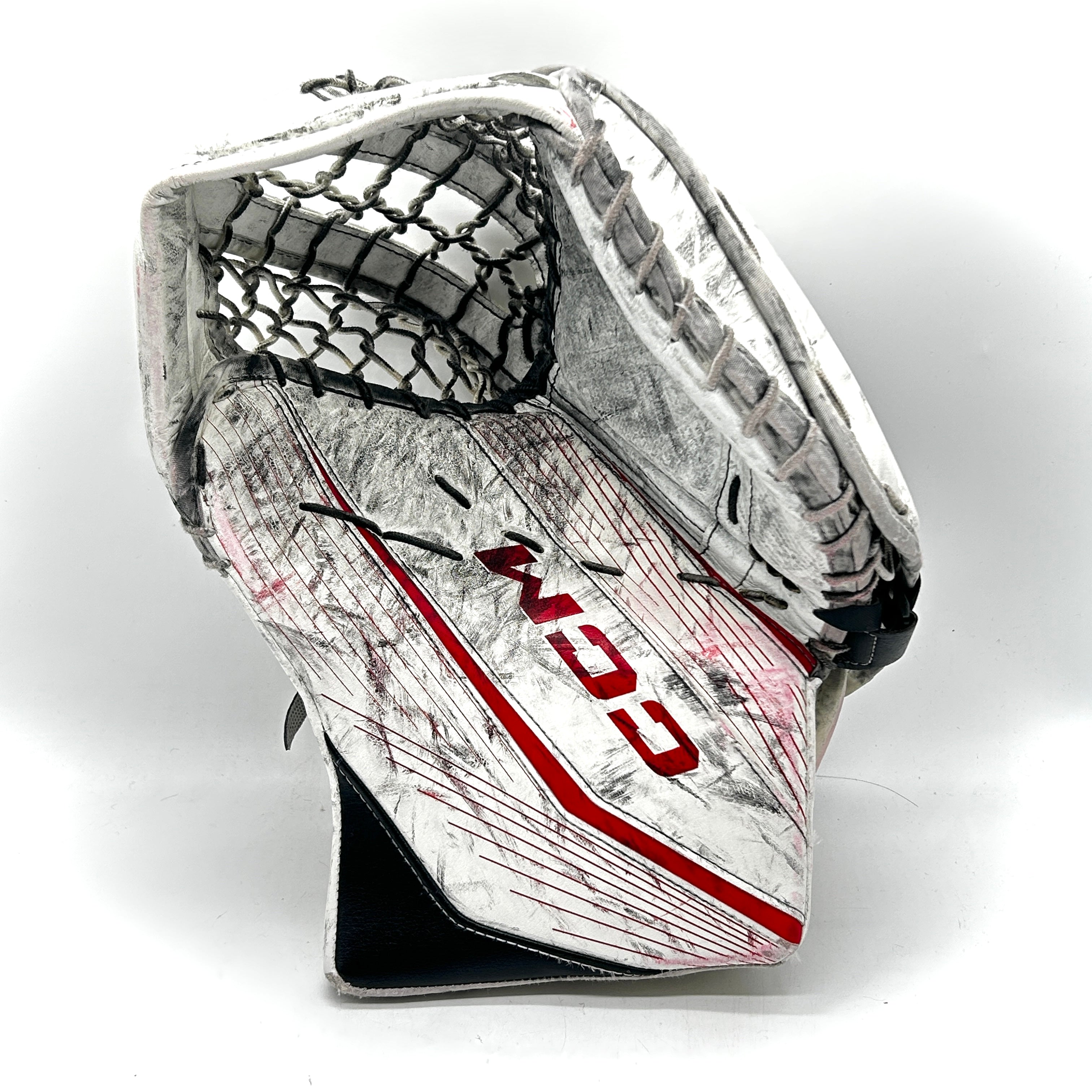 CCM Extreme Flex 6 - Used Pro Stock Goalie Glove (White/Black/Red)